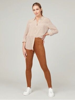 SPANX High Waist Faux Suede
Leggings - 20322R - Rich Caramel Brown, medium